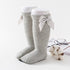 Baby Girls High Long Soft Cotton Lace Big Bow Knee Socks Toddlers Stretchable Material Excellent For Every Occasion