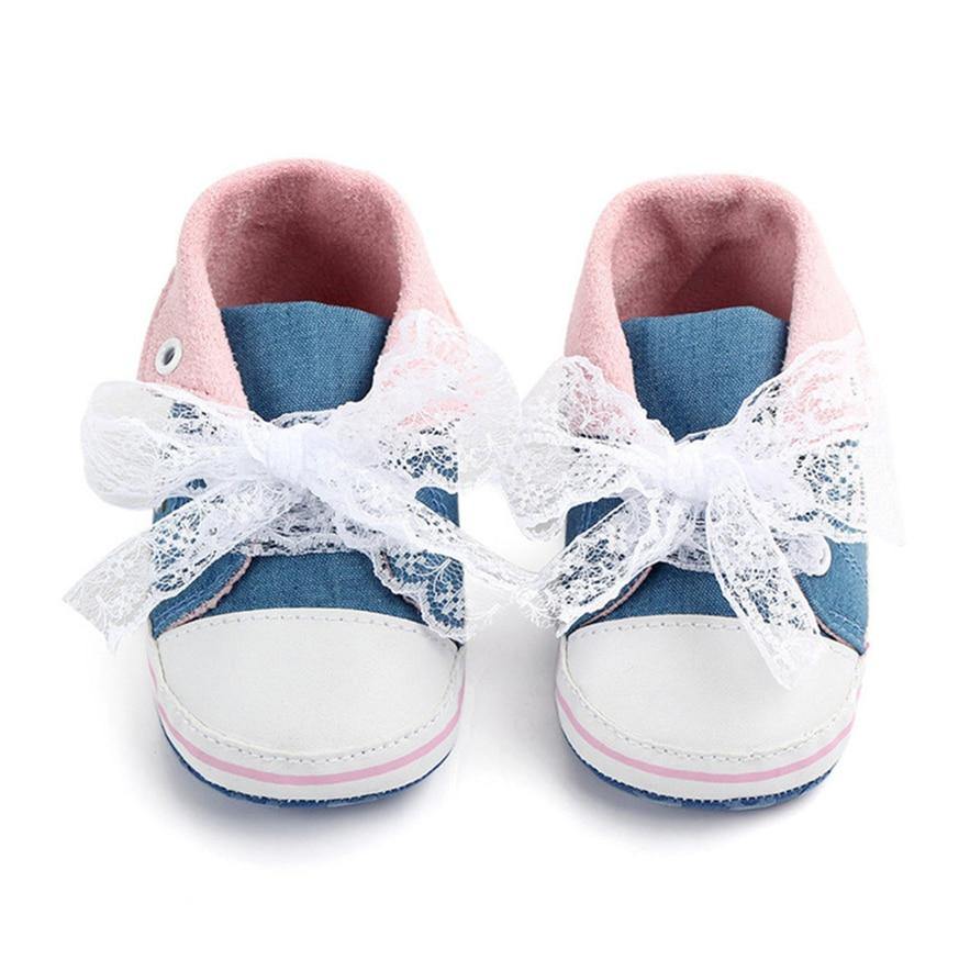 Baby Girl Shoes White Lace Soft Shoe Prewalker Walking Toddler Kids Shoes First Walker