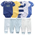 Solid Bodysuits Pants Baby Boy Clothes Clothing Sets 0-12M  Unisex Newborn Baby Pajamas Romper Jumpsuit For Boys and Girls Kids