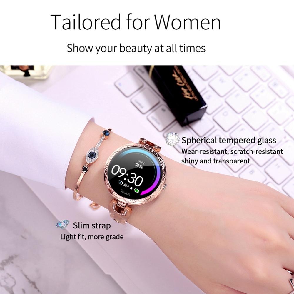 Fashion Women's Smart Watch Waterproof Wearable Device Heart Rate Monitor Sports Smartwatch For Women Ladies