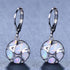 Fashionable Modern Women's Earrings Bohemian Fire Opal Long Elegant Declaration Jewelry