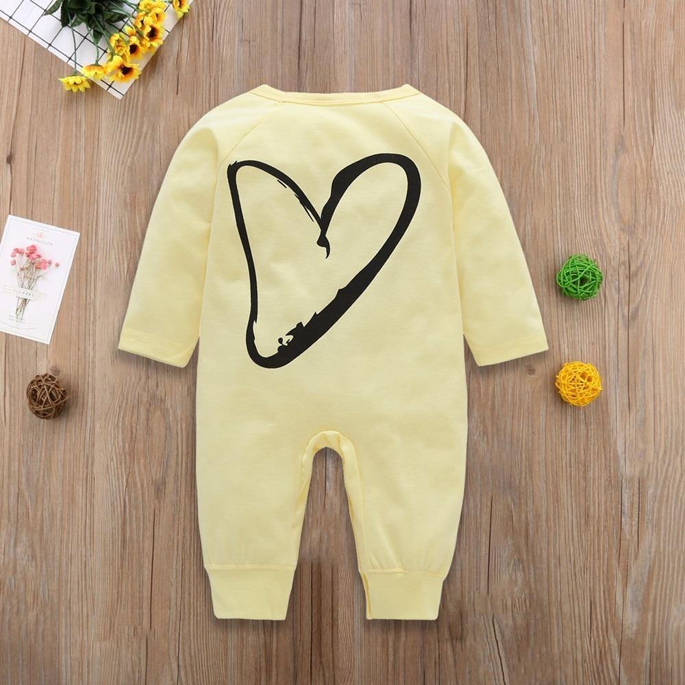 Modern Cat and Heart Baby Boys Girl Romper Long Sleeve Winter Cotton Romper Kid Jumpsuit Playsuit Outfits For Kids