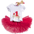 Modern Unicorn Party Girls Tutu Dress Toddler Kids Clothes Baby 1st Birthday Outfits For Girls