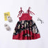 Modern colorful Floral Design Girl Princess Strapless Girls Dresses Summer Dress For Birthday And All Occasion