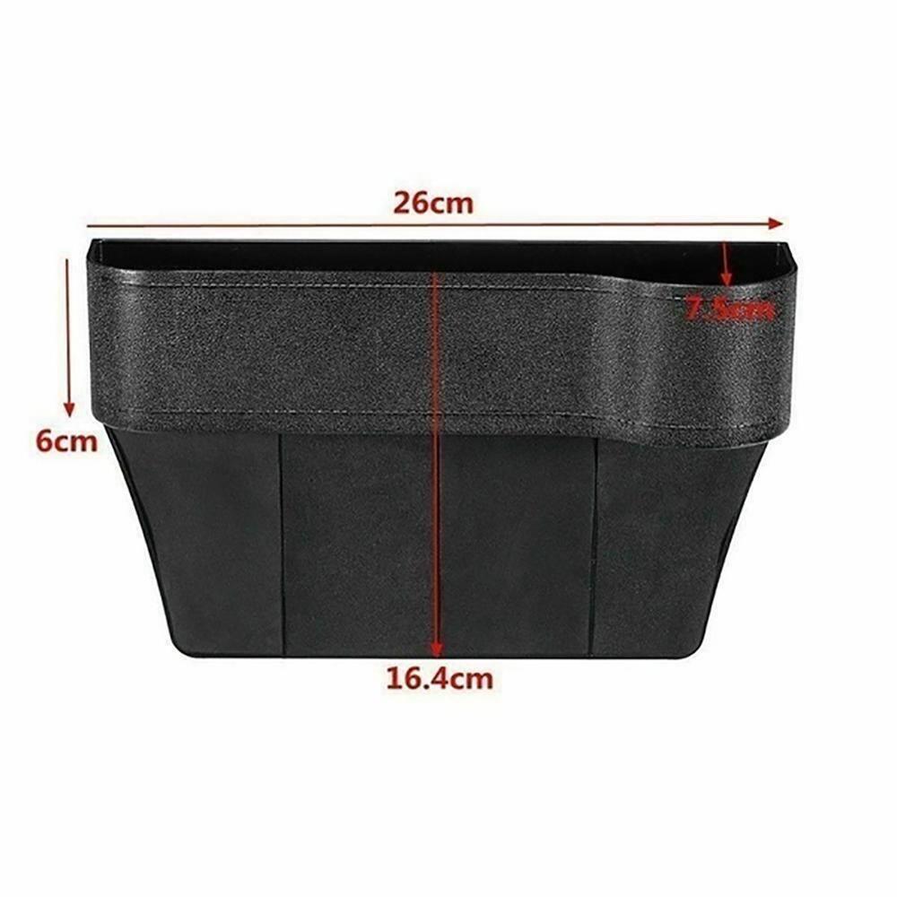 The New 1Pair Universal Auto Car Seat Crevice Plastic Storage Box Cup Phone Holder Organizer Reserved Design Accessories