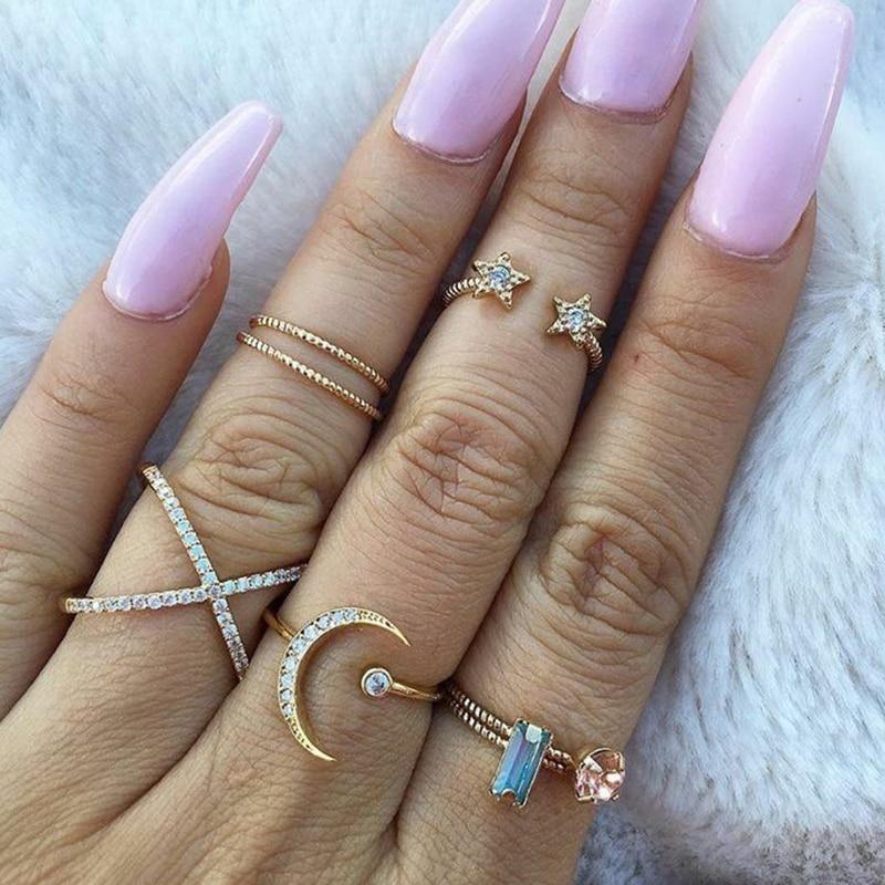 Elegant Women Fashion  Mary Geometric Amazing Flowers Leaf Premium Gold Finger Rings Boho Charm Luxury Jewelry Accessories Mother's Day Gifts