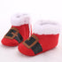 Unisex Baby Shoes Baby Boys Girls Winter Warm Santa Claus First Walkers Cute Christmas Baby Boots