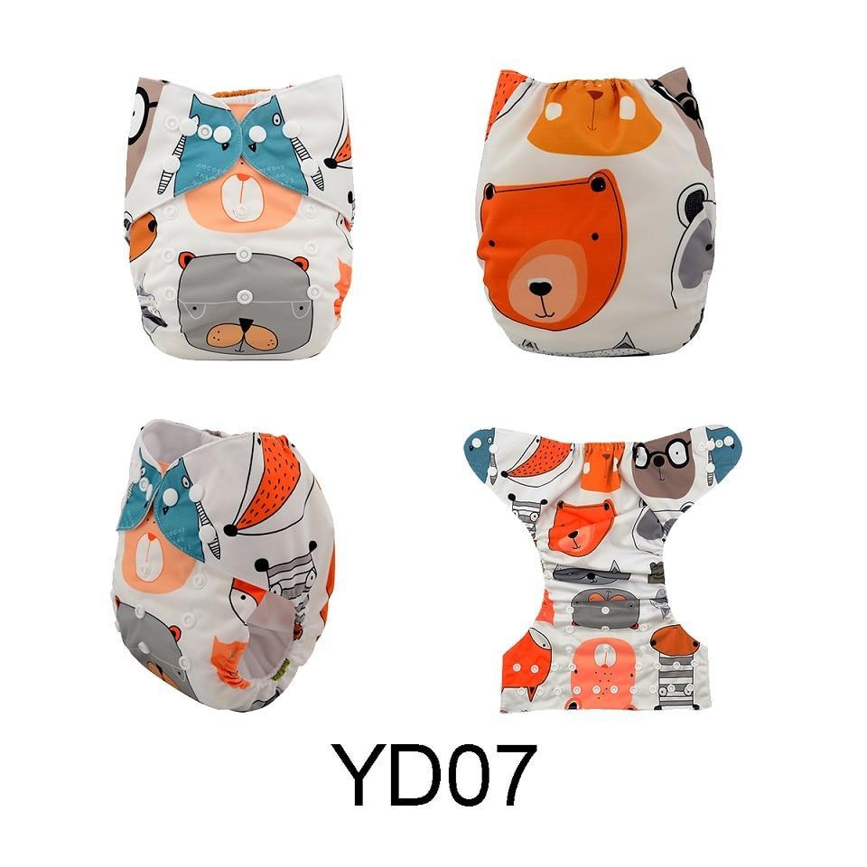 ModernLuxury Printed Baby Cloth Diaper Reusable Cloth Nappy Snap Adjustable Pocket Diaper Nappies For Baby Kids