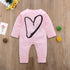 Modern Cat and Heart Baby Boys Girl Romper Long Sleeve Winter Cotton Romper Kid Jumpsuit Playsuit Outfits For Kids