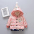 Luxury Printed Elegant Flower Design Baby Girl Hooded Coats Jackets Outerwear For Baby Girls In Elegant Design