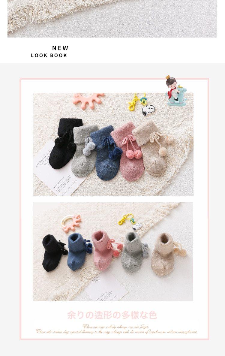 Autumn and Winter Baby Socks For Boys and Girls Baby Cotton Warm Socks In Elegant Christmas Design for Baby Kids