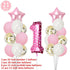 Birthday Balloons Foil Number Ballon Banner Party Decorations  Rose Gold