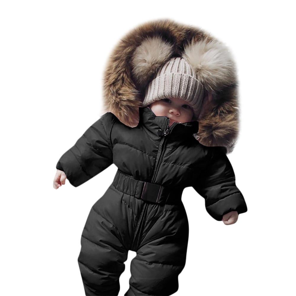 Winter Clothes For Infant Baby Hooded Warm Thick Snowsuit Jumpsuit Romper for Boys and Girls In Trend New Style