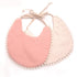 Double-deck Infant Baby Girl Boy Bib Kid Toddler Dinner Feeding Tassel Cotton Linen Burp Cloths