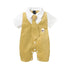 Luxury Modern baby Suit New boy's Jumpsuit Baby Short-sleeved Gentleman Suit Tie Robe summer Suit For Birthday and Party