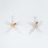 New Modern Irregularity Resin Flower Drop Earrings Stylish Wedding Jewelry For Women Handmade Elegant Earring