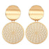 New Luxury Elegant Geometric Shell Dangle Earrings For Women In Round Small Drop Design