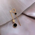 Korean Style New Luxury Popular Elegant Design Epic Long Earrings Hollow Circle Metal Ball