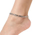 Luxury 4pcs Chian Anklets For Women Simple Gold Silver Color Geometric Chain Ankle Bracelet for legs