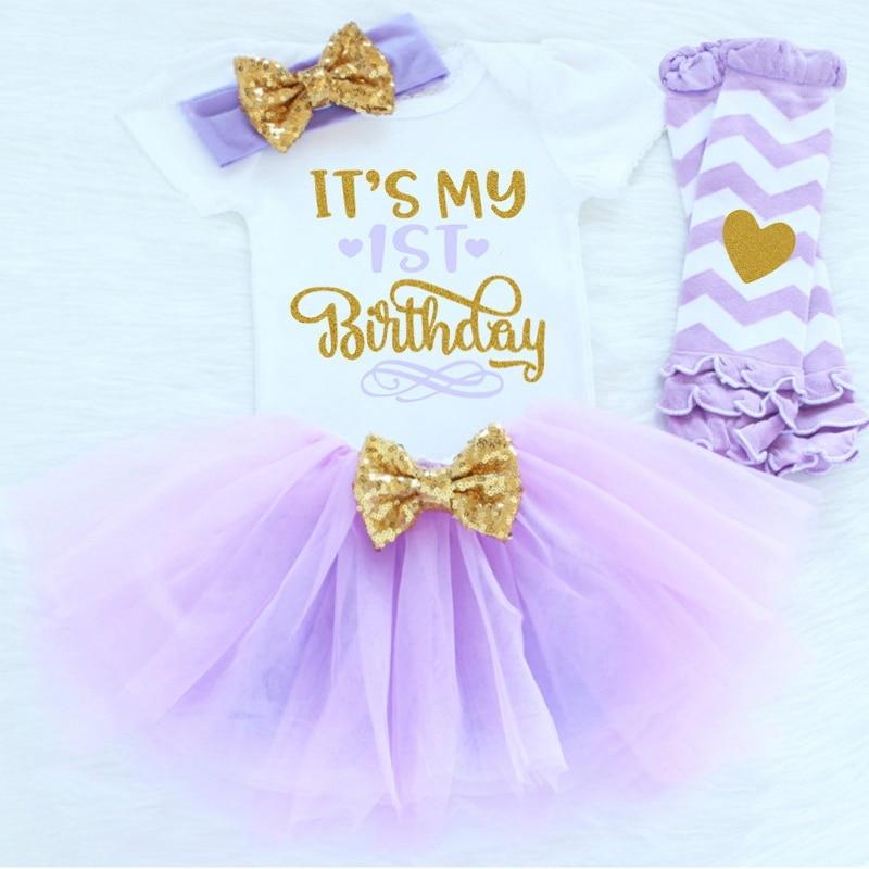 Princess Girls Tutu Dress Toddler Kids Clothes Baby Baptism 1st First Birthday Outfits Dress For Birthday Party