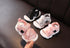 Baby Unisex Sandals Black Gray Pink Canvas Infant Sandals Toddler Summer Walking Shoes