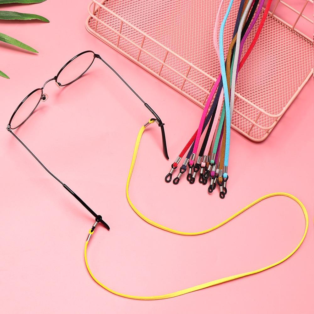 Fashion Practical High Elasticity Reading Glasses Chain Women Men Glasses Necklace Sun glass Strap Leather Cord Holder