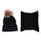 Trend New Toddler Hat Baby Girls and Boys Winter Warm Knitted Wool Hemming Hat Beanie Cap and Warm Scarf