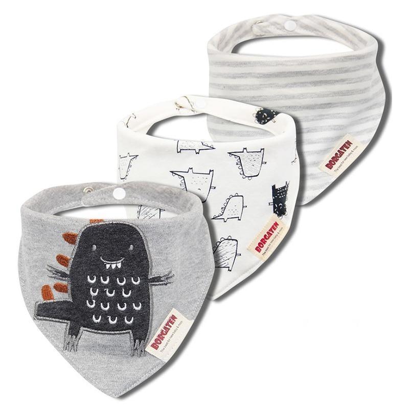 Cartoon Cotton Newborn Baby Boys and Girls Bibs Baby Towel Scarf Children Cravat Infant Kids Scarf