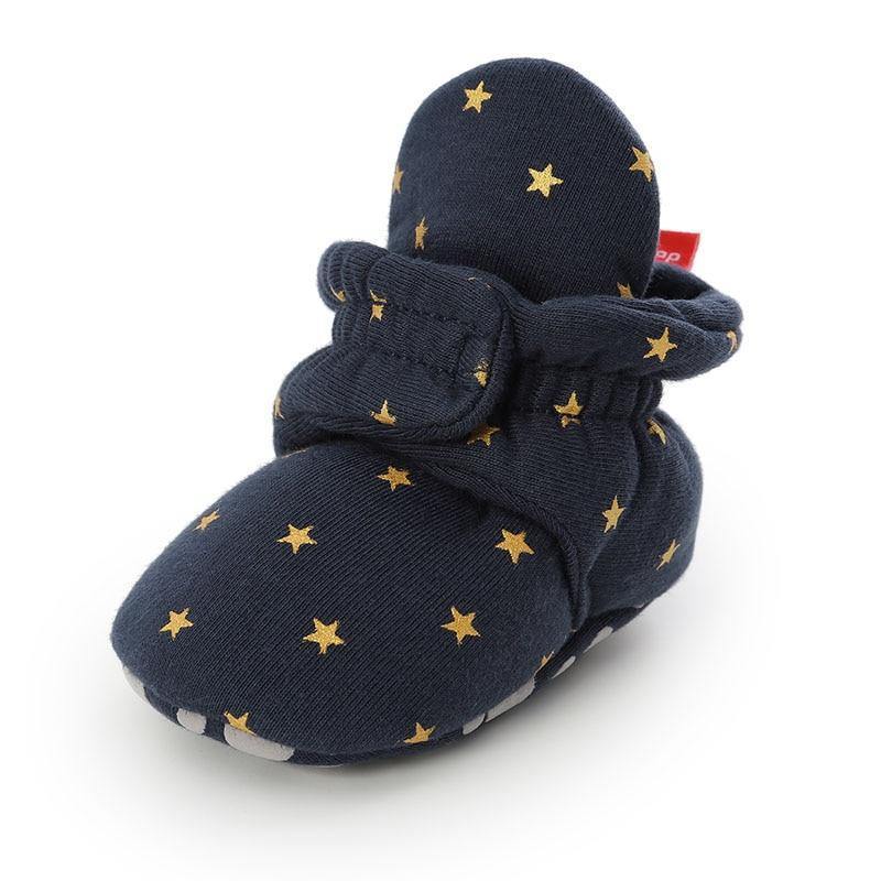 Stylish Baby Boy Girl Socks Toddler Shoes Solid Prewalkers Booties Cotton Winter Soft Anti-slip Warm Newborn Infant Shoes