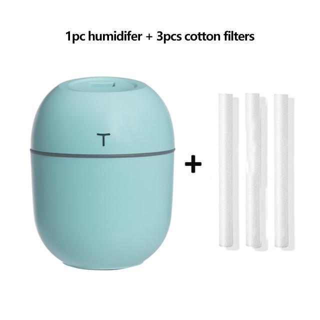 New Ultrasonic Mini Air Humidifier 200ML USB Aroma Essential Oil Diffuser Home Car Fogger Mist Maker with LED Night Lamp