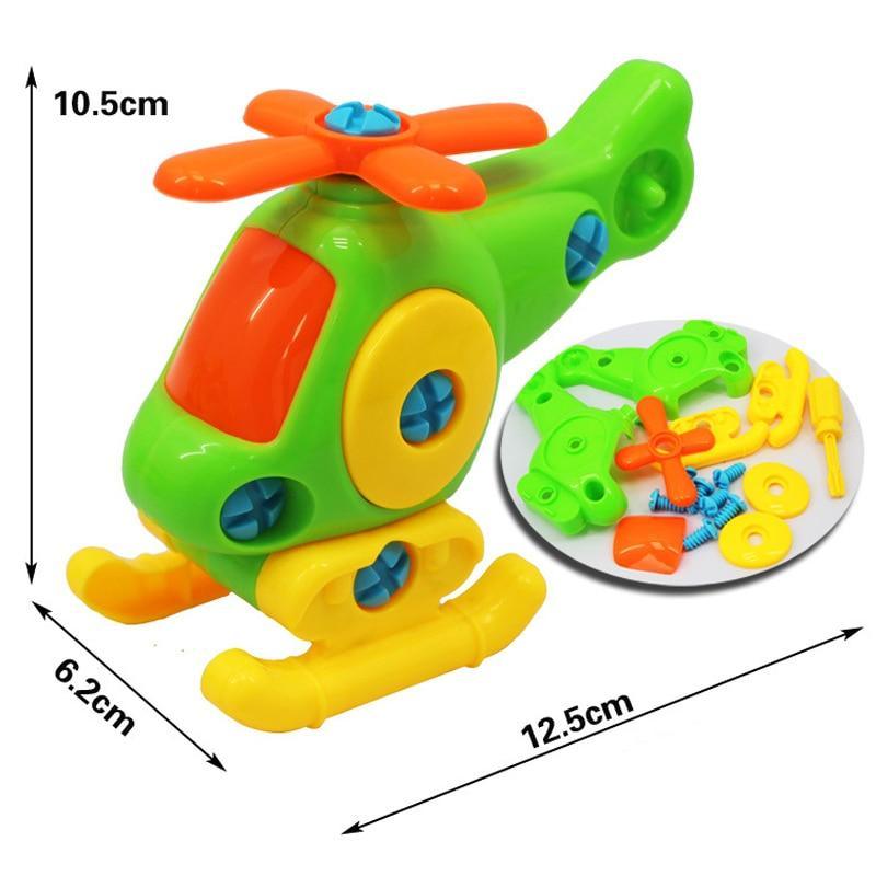 Early Learning Education Screw Nut Group Installed Plastic 3d Puzzle Disassembly Motorcycle Kids Toys for Children Jigsaw