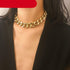 Luxury Gold and Slver Big Elegant Stailless Steel Punk Gold Choker Chain Necklace For Women Luxury Jewelry Perfect Gift For Girls