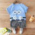 Fashion Infant  Clothing Set for Boys and Girls Cute Summer Casual Clothes Set  Top+Shorts Kids Clothes Summer Edition T shirt and Pants Set