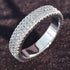 Luxury 925 Sterling Silver Wedding Band Eternity Ring For Women Big Gift For Ladies Love IN Modern New Diamond Style and Deign