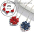 New Fashion Folding Four Clover Pendant Heart Necklaces Simple Flower Necklace for Women Birthday Jewelry