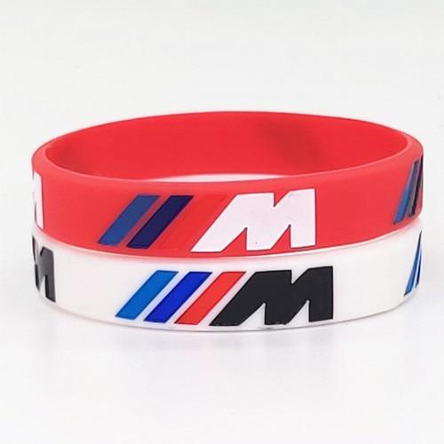 Hologram Bracelet ///M Sport M Power Black White Silicone Wristband Bangle for Auto Club Fans M3 M5 M6 3/5/7 Series