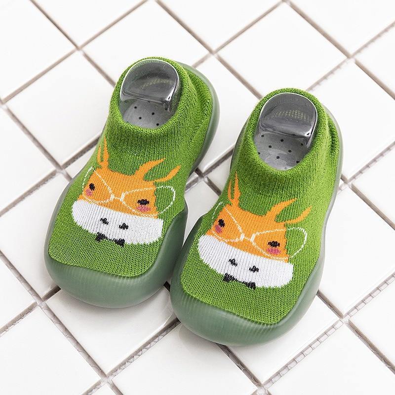 Children Anti-slip Shoes Newborn Baby Girl Cotton Non-slip Floor Socks Baby Boy Rubber Cartoon Indoor Socks Infant Shoes