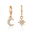 New Luxury Long Crystal Tassel In Gold Color Dangle Earrings For Women