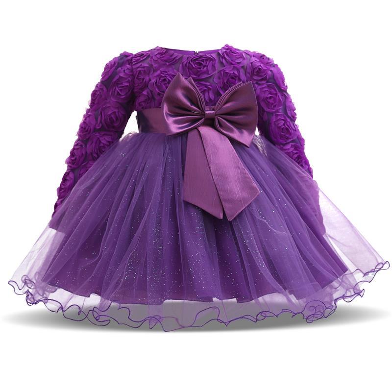 Dress for Baby Christening Gown For First Birthday Party Girl Baby Clothing Ball Gown Toddler