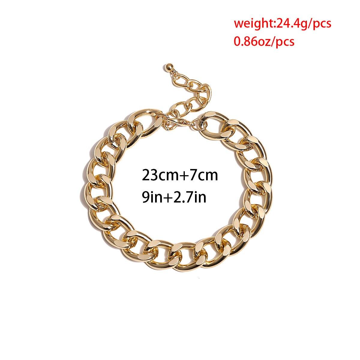 Luxury Chain Brecelet for Leg In Punk Gold Thick Anklet Style  Link Chain Anklets For Women Chunky Ankle Bracelet Foot Jewelry