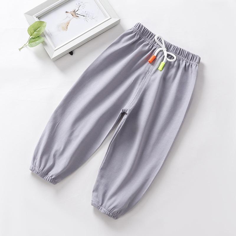 Baby Boys Thin Pants Anti Mosquito Trousers Girls Sleepwear Children Pajama Pants For Air Conditioner