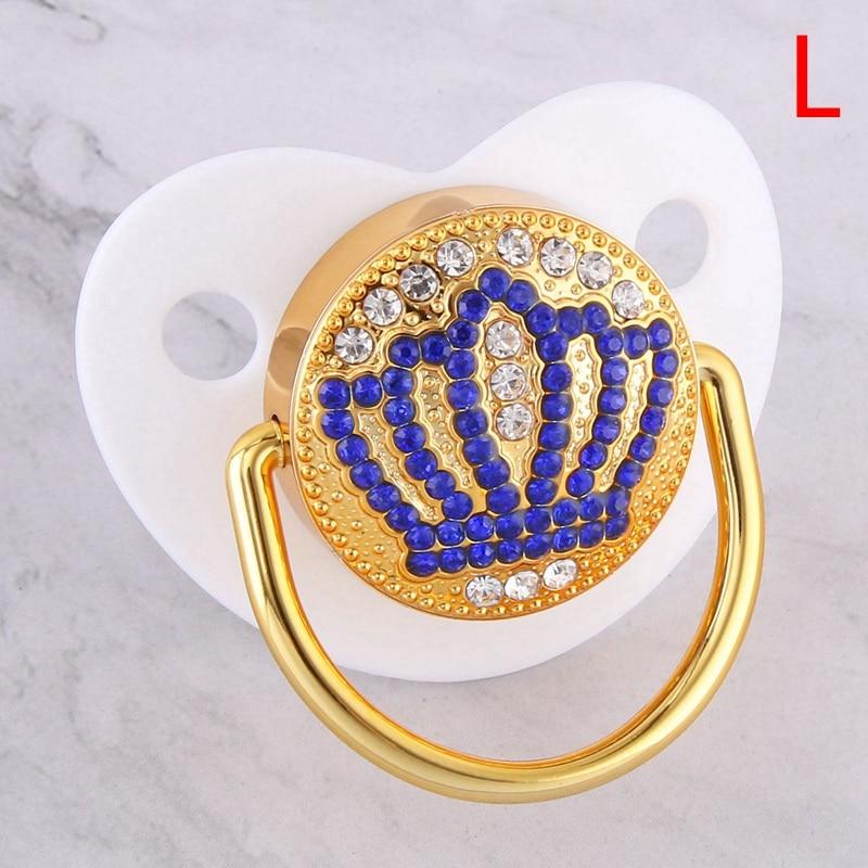 Diamond Luxury Modern Cartoon Eye Baby Pacifier Bling Newborn Kids Baby Boys Girl Nipples Silicone Pacifier For Baby