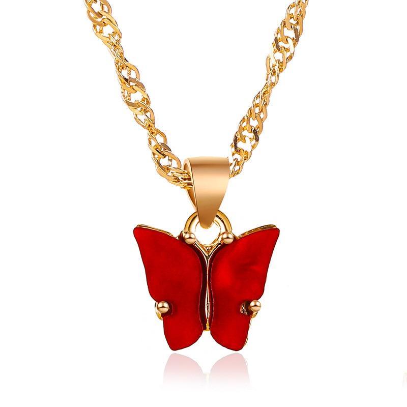 Butterfly Necklace and Earrings For Women With Long Wild Chain Earrings Luxury Jewelry Perfect Gift For Girls In Cool Style