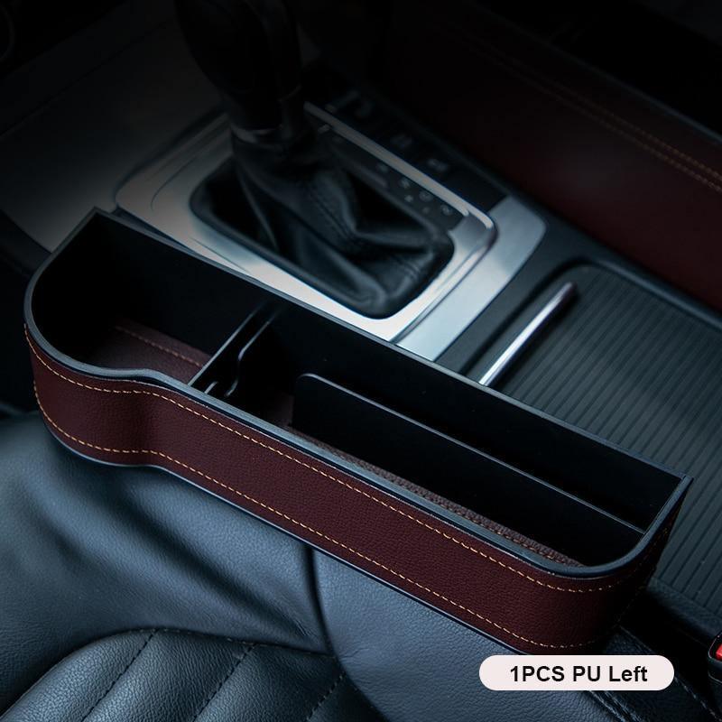 NEW Car Crevice Storage Box Seat Gap Pocket Catcher Organizer Universal Seat Organizer Card Phone Holder Pocket