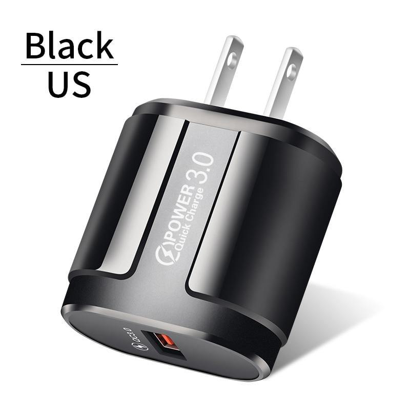 Quick Charge QC 3.0 USB Charger Universal Mobile Phone Charger Wall Fast Charging Adapter