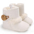 Newborn Infant Baby Snow Boots Winter Warm Cotton Baby Shoes Solid Button Autumn Ankle Bright Colors Boots