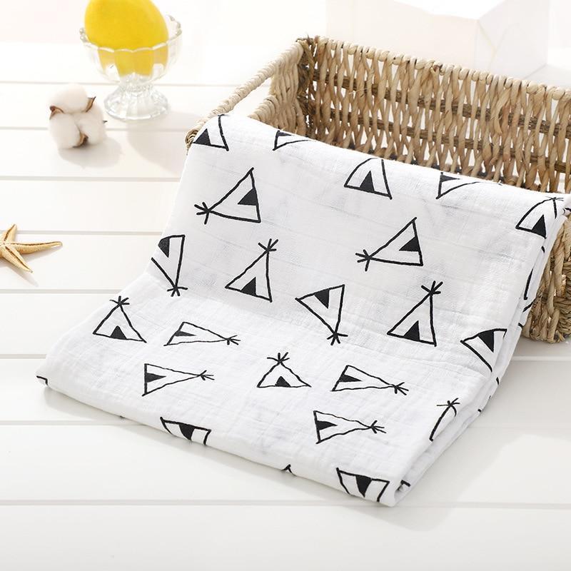 Muslin Cotton Diaper Baby Blankets Newborn Swaddle Blanket Infant Multi Purpose Bath Towel