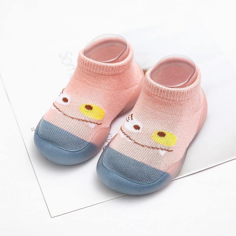 Children Anti-slip Shoes Newborn Baby Girl Cotton Non-slip Floor Socks Baby Boy Rubber Cartoon Indoor Socks Infant Shoes