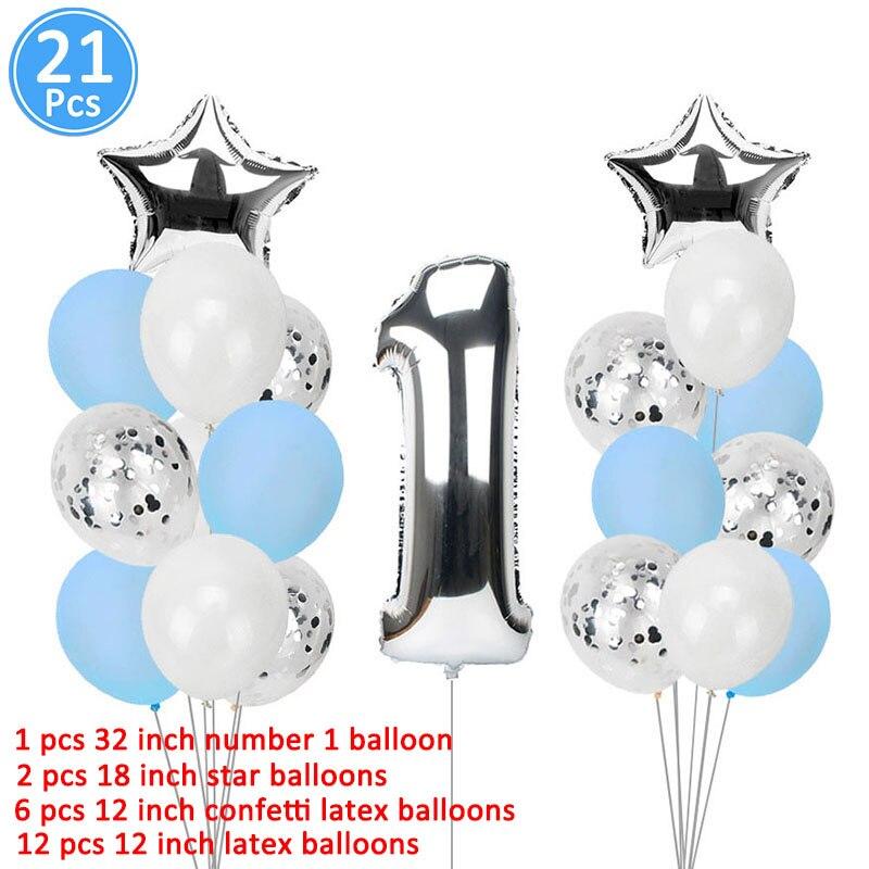 Birthday Balloons Foil Number Ballon Banner Party Decorations  Rose Gold