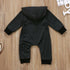 Newborn Baby unisex Warm Infant Zipper Cotton Long Sleeve Romper Jumpsuit Hooded Clothes 0-24M For Boys In Modern Style